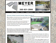 Tablet Screenshot of meyerconcretellc.com